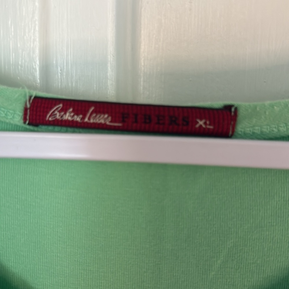 Barbara Lesser 3/4 Sleeve Top Front Ruching with Front Silver Zipper - Picture 2 of 10